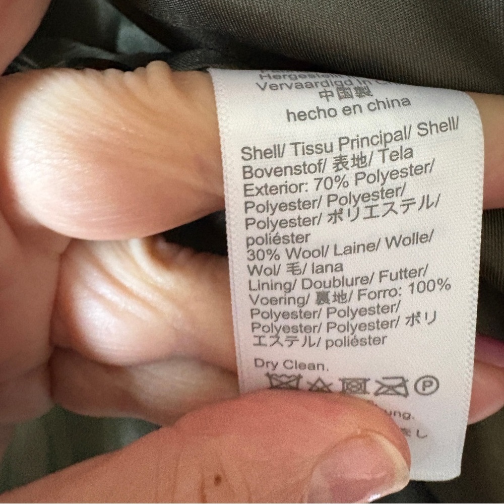 Madewell sz S Belrose Shirt-Jacket in Maran Plaid Wool Blend Shacket Coat Green - Picture 11 of 11